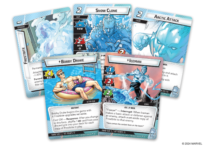 Fantasy Flight Games Announces Iceman Hero Pack for Marvel Champions: The Card Game