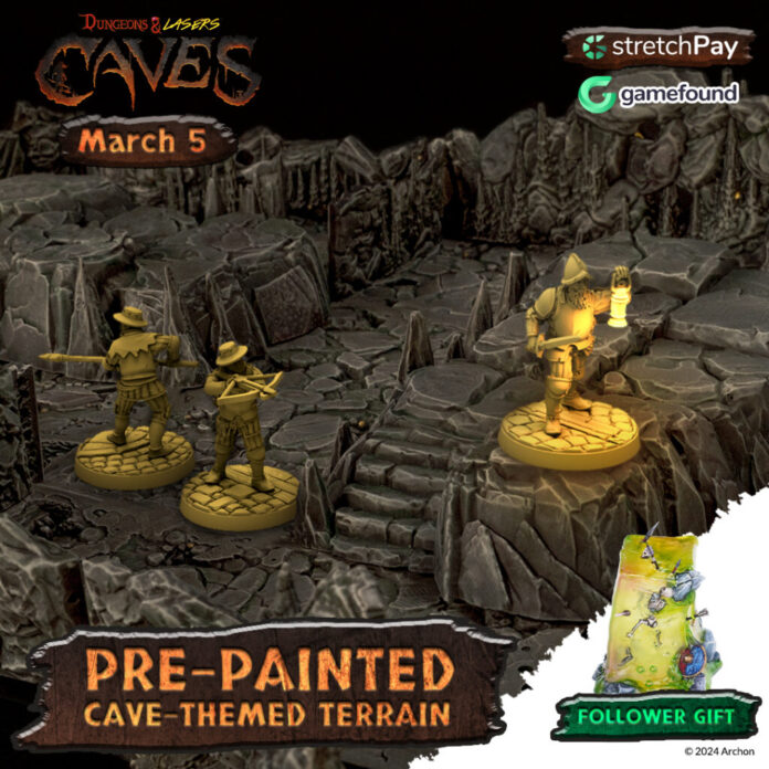 Archon Studio Unveils Dungeons & Lasers VI: Caves with PrismaCast on Gamefound