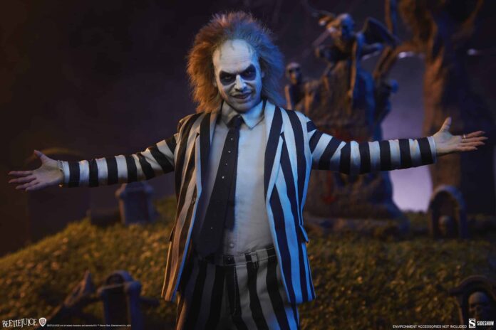 Beetlejuice! Beetlejuice! Beetlejuice! Get the ghost with the most from Sideshow!