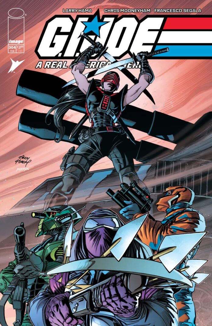 Get a look at Dawn Moreno vs. The Blue Ninjas in G.I. Joe: A Real American Hero #304