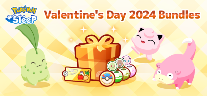 Valentine’s Day 2024 Bundles S, M and L will be available in Pokémon Sleep beginning February 10 to accompany the Valentine’s Day 2024 event