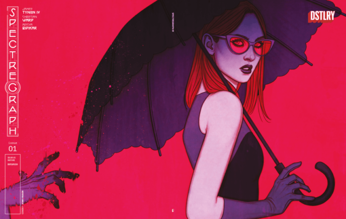 DSTLRY reveals Jenny Frison Spectregraph #1 and Jay Stephens Blasfamous #2 covers