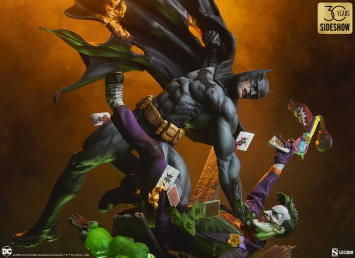 Eternal enemies clash in Sideshow’s Batman vs. Joker premium format figure