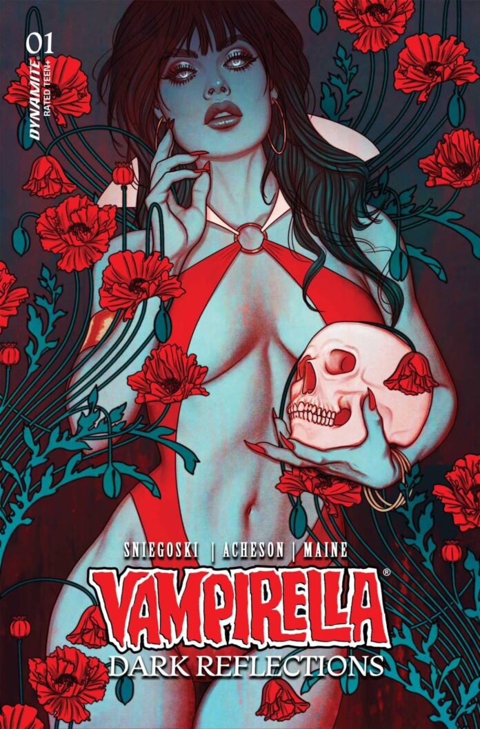 Vampirella Stares Into Her Dark Reflections!