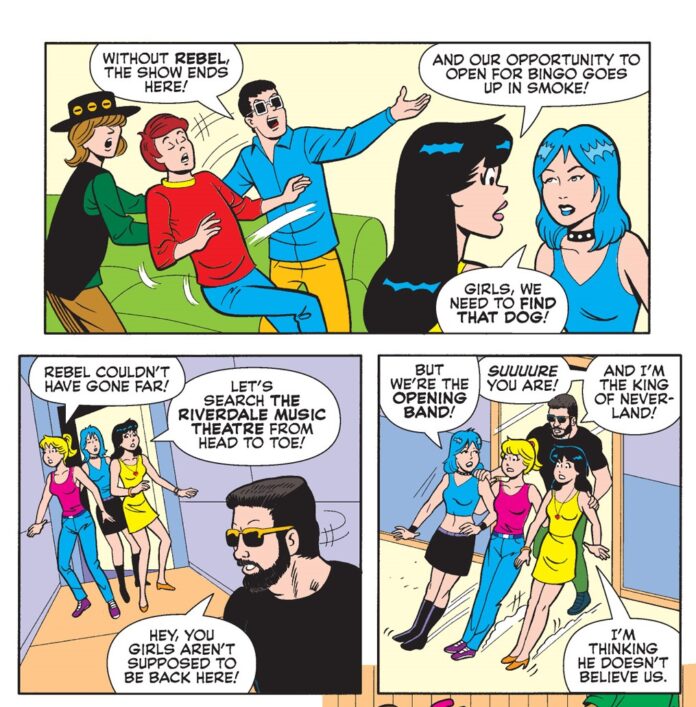 Bingo’s in trouble in BETTY & VERONICA DIGEST #323!