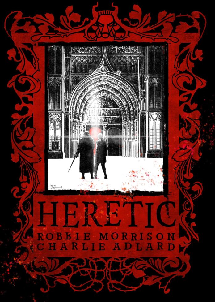 Charlie Adlard and Robbie Morrison team for the graphic novel Heretic this October