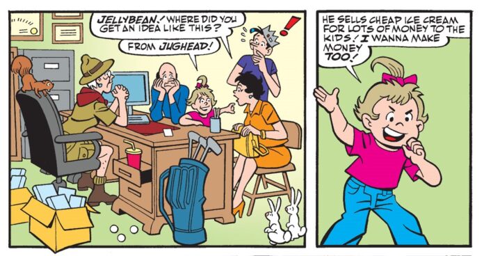 Jellybean takes charge in ARCHIE MILESTONES DIGEST #24!