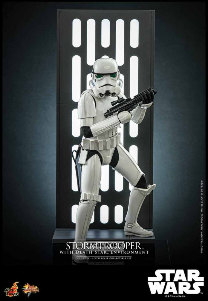 Light up your shelf with Hot Toys’ Stormtrooper with Death Star Environment Collectible Set