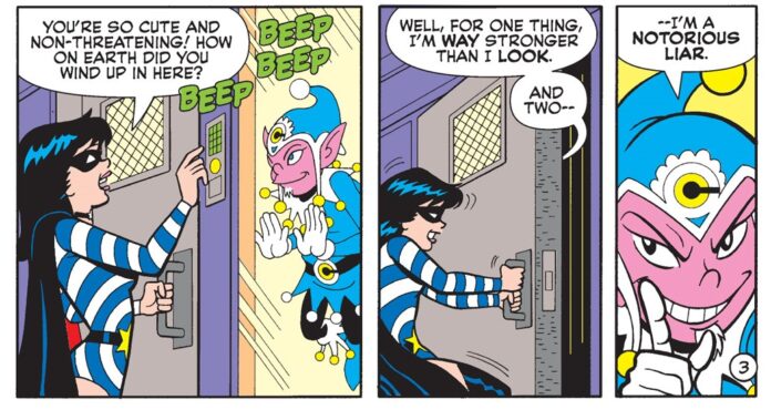 Powerteen trashes Riverdale in BETTY & VERONICA DIGEST #324!