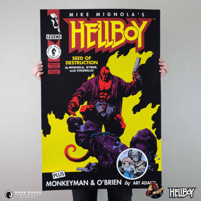Dark Horse celebrates 30 years of Hellboy with Commemorative Hand-Numbered Screen Prints
