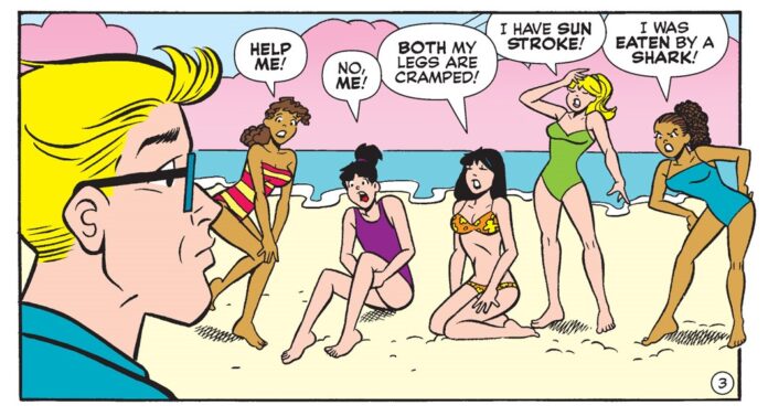 Dr. Masters riles up the beach in WORLD OF BETTY & VERONICA DIGEST #33!