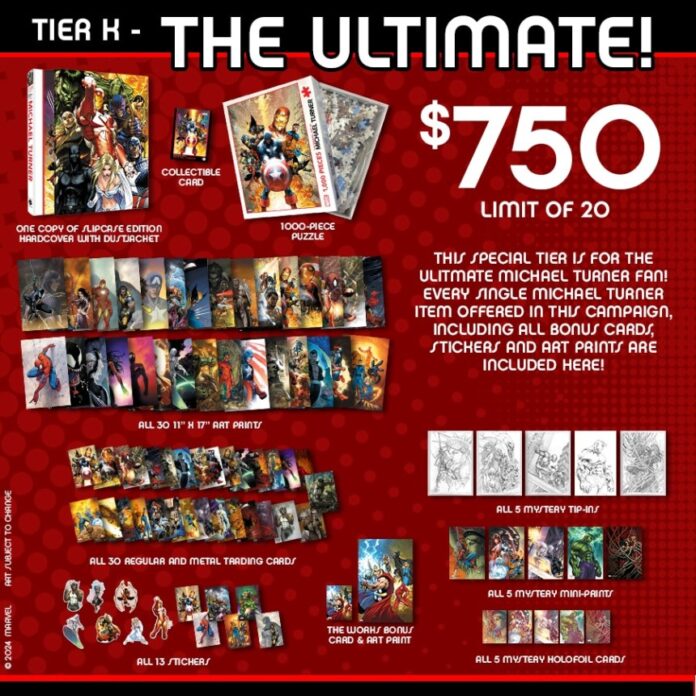 Exclusive: Clover Press reveals an “Ultimate” tier for The Marvel Art of Michael Turner