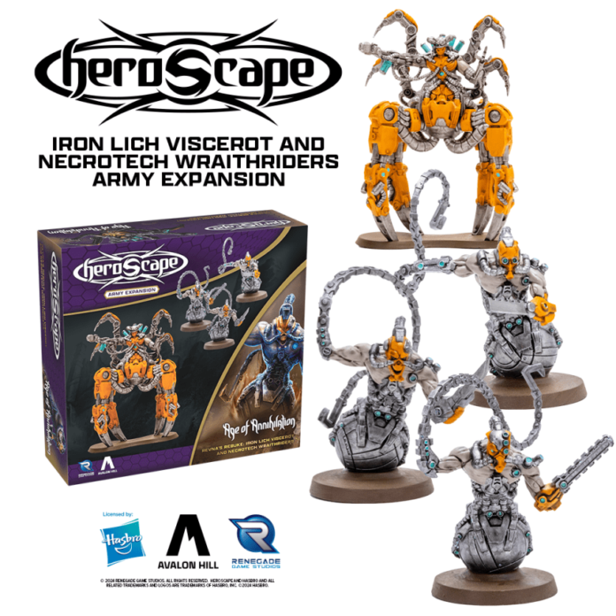 Hasbro and Renegade Game Studios reveal Heroscape Wave 2 introducing new armies and terrain