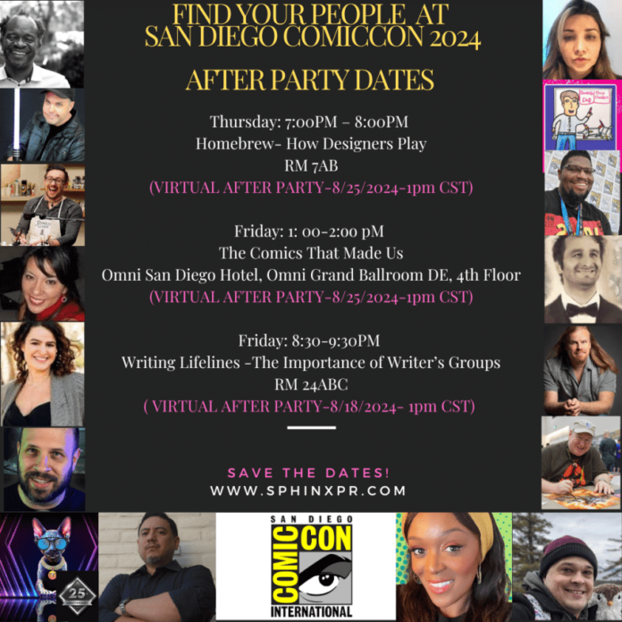 SDCC 2024: Head to these Cool Panels then their Virtual After Parties in August