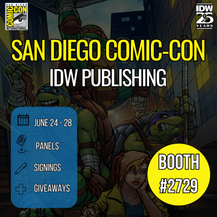 SDCC 2024: IDW reveals its Full Panel and Signing Schedule