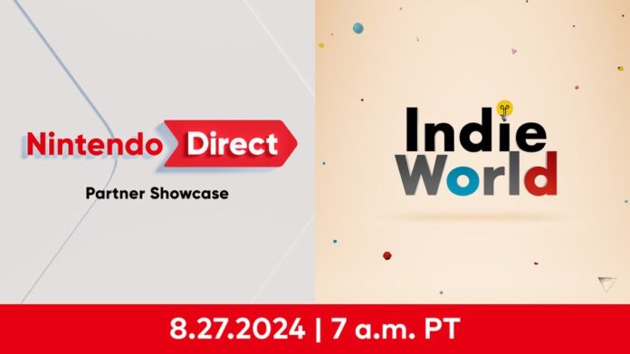 The August 27 Indie World Showcase + Nintendo Direct: Partner Showcase is now live, tune in to the official livestream here