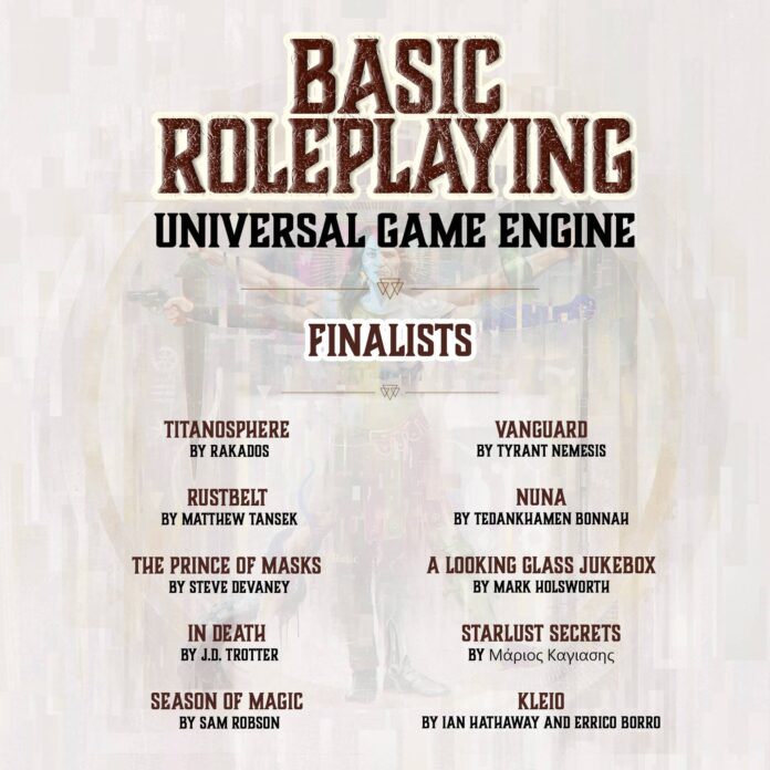 Chaosium Reveals Shortlist for the $10,000 Basic Roleplaying Design Challenge