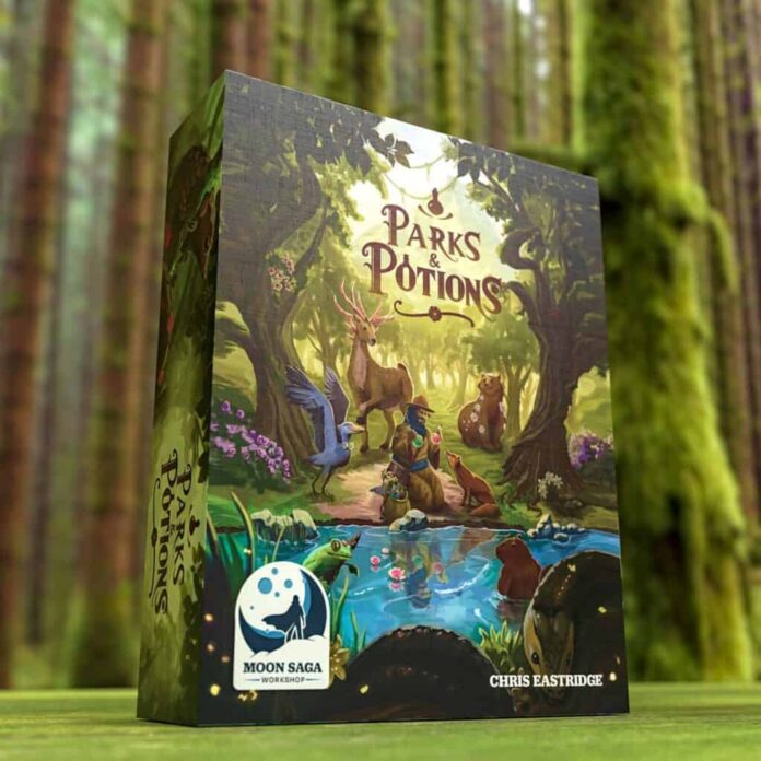 Parks & Potions: A Casual Board Game of Healing Wildlife Through Botanical Alchemy Now on Kickstarter