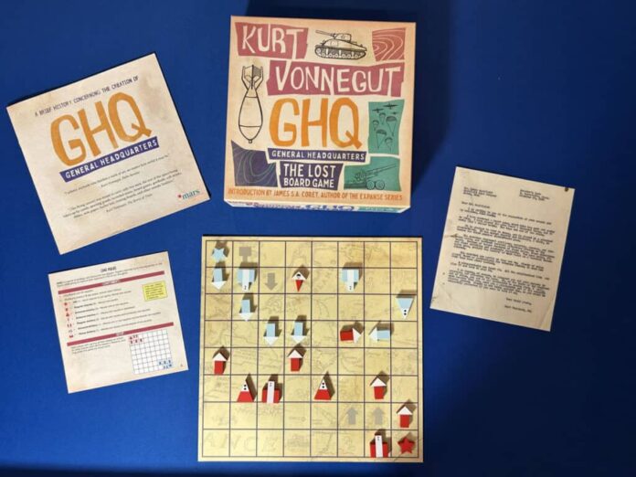 Kurt Vonnegut’s Lost Board Game GHQ Now Available