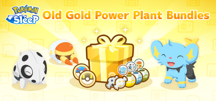 Old Gold Power Plant Bundles S, M, and L will be available in Pokémon Sleep beginning October 7