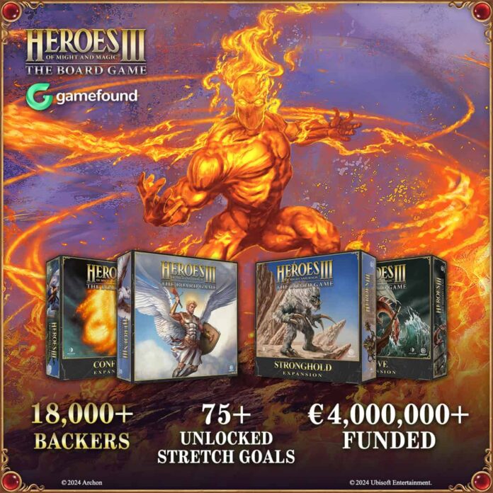 One Day Left Support Heroes III: The Board Game Gamefound Campaign