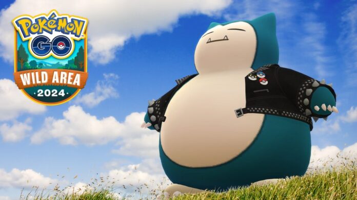 Snorlax and Shiny Snorlax wearing a studded jacket will make their debuts in Pokémon GO during GO Wild Area: Fukuoka