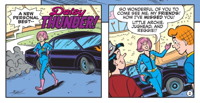 Speedy Daisy Thunder returns in WORLD OF BETTY & VERONICA DIGEST #36!