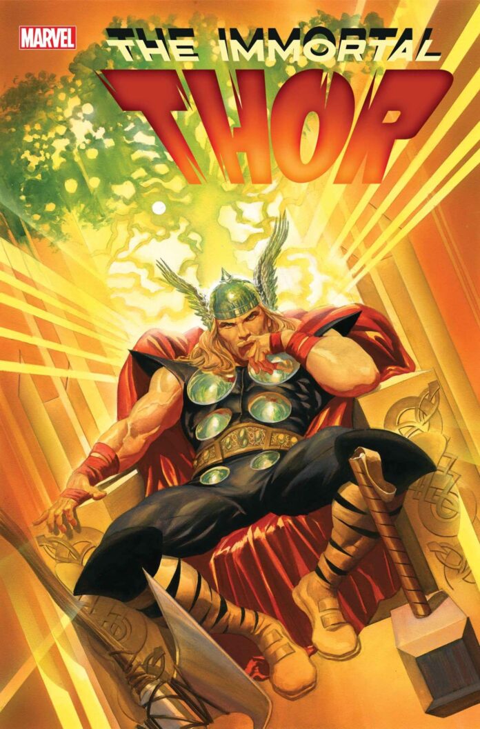 A cavalcade of artists take readers on a rousing journey across Asgard in Immortal Thor #19