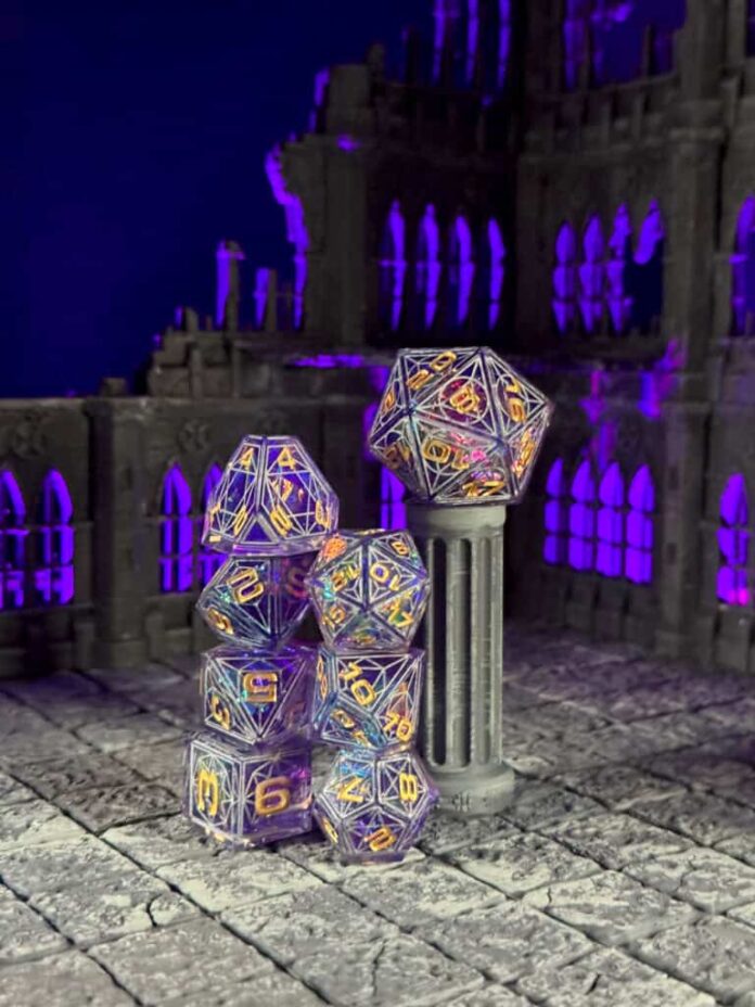 Cathedral Dice: Gothic-Inspired RPG Dice by Aether Objects