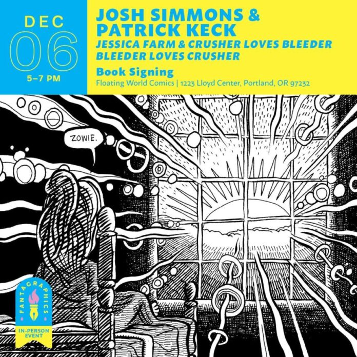 Floating World Comics has announced a Josh Simmons + Patrick Keck book signing!