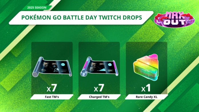 Pokémon GO players who tuned in yesterday to the official GO Battle Day stream via Twitch for at least 30 minutes can get a variety of in-game items through Twitch Drops