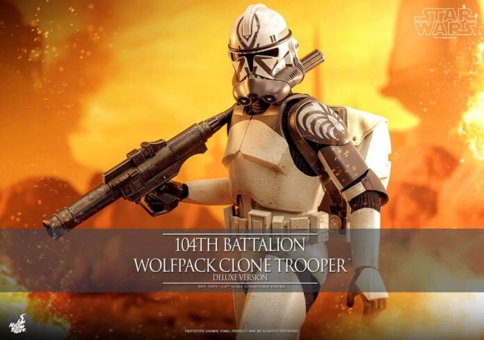 Join the Wolfpack with Hot Toys’ 104th Battalion Wolfpack Clone Trooper figure