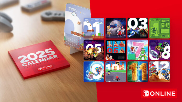 New Nintendo Switch Online Calendar 2025 now available for 400 My Nintendo Platinum Points exclusively for Nintendo Switch Online members