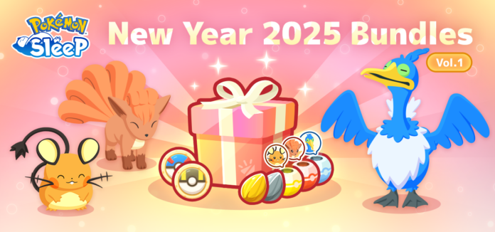 New Year 2025 Bundles Vol. 1 S, M, and L will be available in Pokémon Sleep beginning December 29