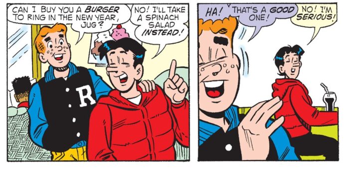 Ring in the new year Jughead-style in ARCHIE MILESTONES DIGEST #27!