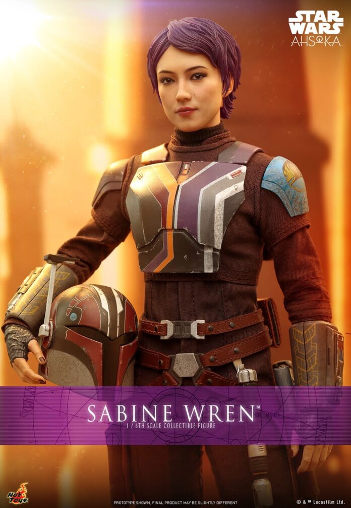 Add some artistic flair to your Star Wars collection with Hot Toys’ Sabine Wren figure