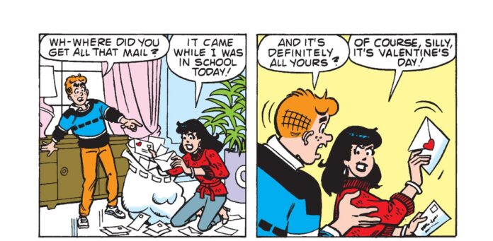 Valentine’s Day rules in ARCHIE SHOWCASE DIGEST #22!