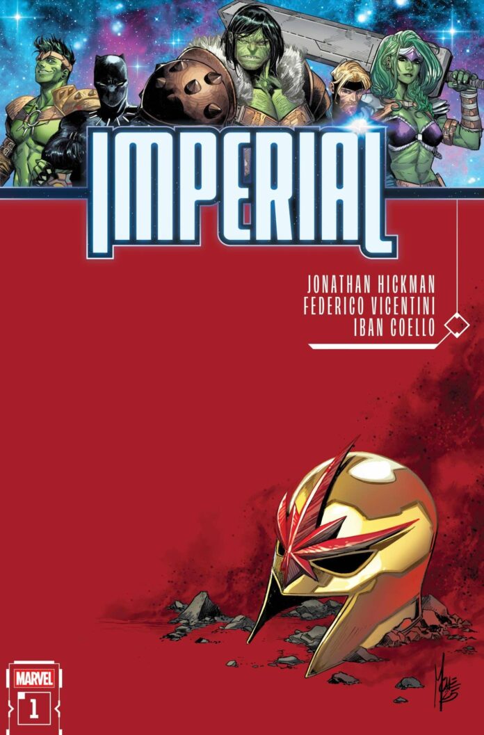 Jonathan Hickman, Federico Vicentini, and Iban Coello reshape the Galactic Order of the Marvel Universe in Imperial