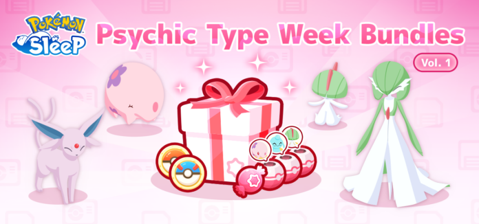 Pokémon Sleep Psychic Type Week Bundles Vol. 1 include incense and more