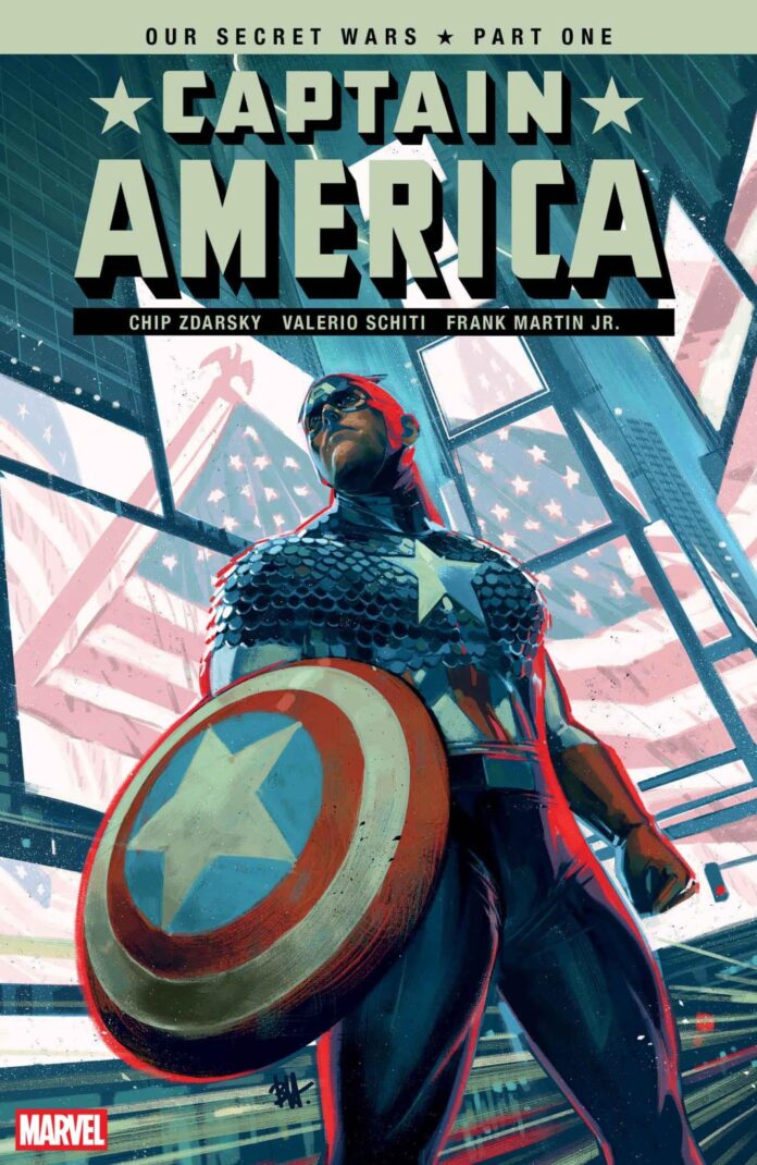 Check out all the covers for Captain America #1 by Chip Zdarsky and Valerio Schiti