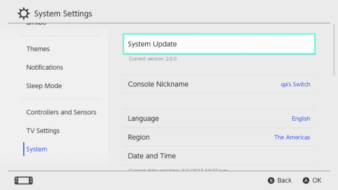 New Nintendo Switch system update version 20.1.1 now live to fix an issue where some software would not start after updating to system version 20.1.0, full patch notes revealed