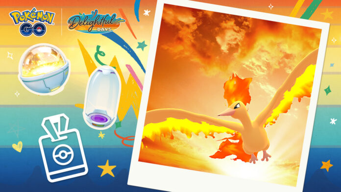 New GO Pass and GO Pass Deluxe for August will be available in Pokémon GO from August 5 to September 2, complete Pass Tasks to rank up your GO Pass to encounter Moltres with a Delightful Days–themed Special Background and more