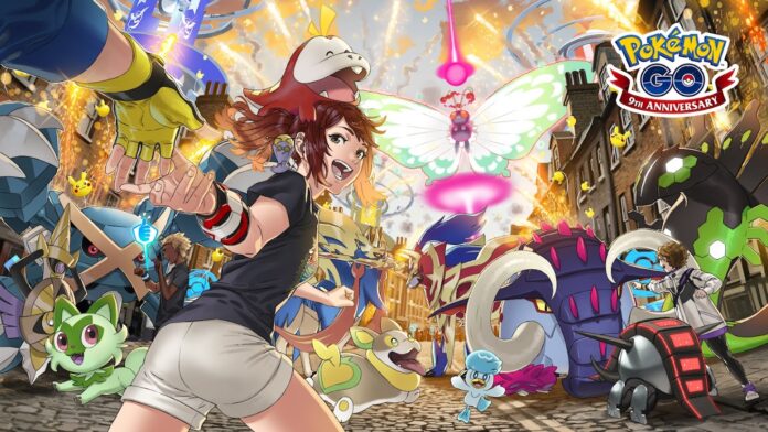 Pokémon GO is officially celebrating its 9th anniversary, this year’s anniversary artwork has been revealed and was created by Pokémon GO character designer Yusuke Kozaki