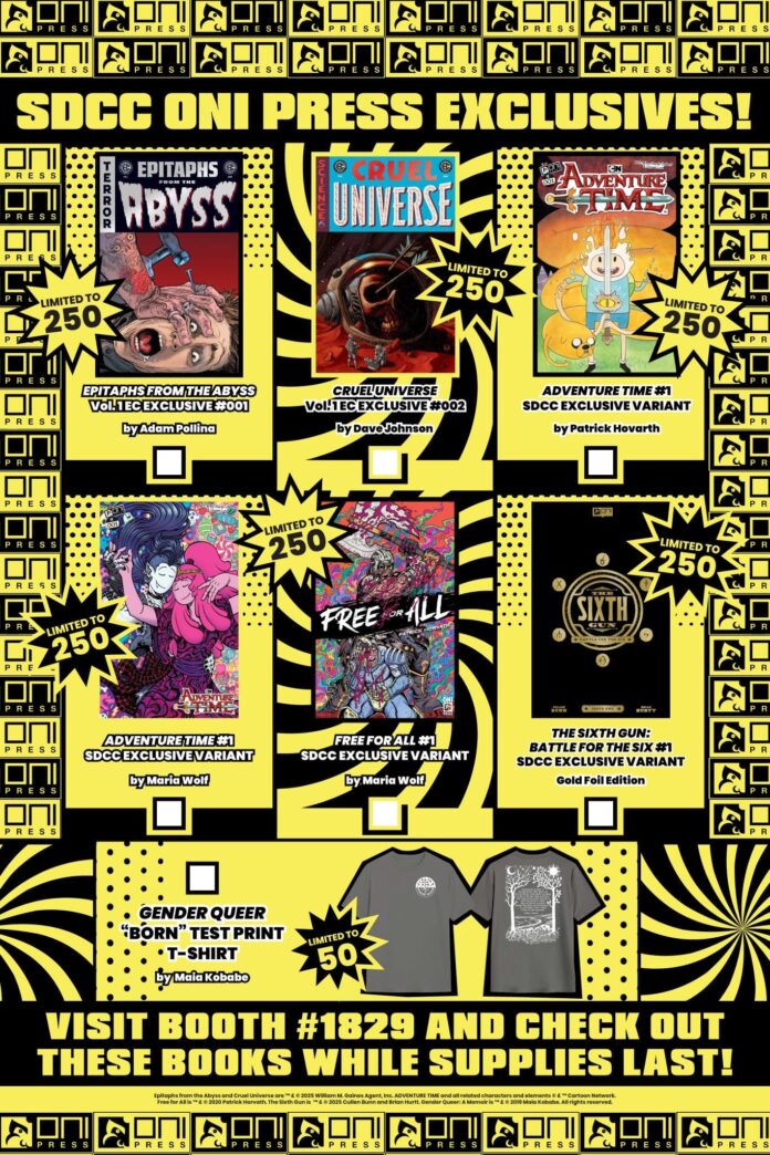 SDCC 2025: Oni Press’ Exclusives, Panels, Signings, and More Revealed