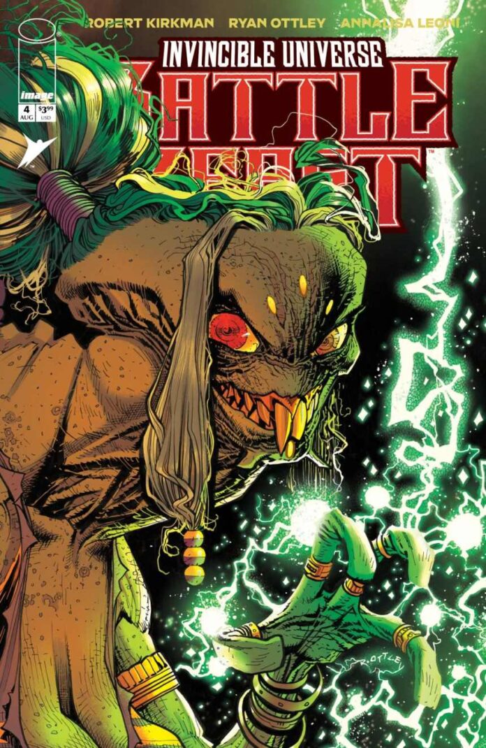 What Danger Awaits Battle Beast in Prince Salaka’s World in Invincible Universe: Battle Beast #4 by Robert Kirkman and Ryan Ottley?