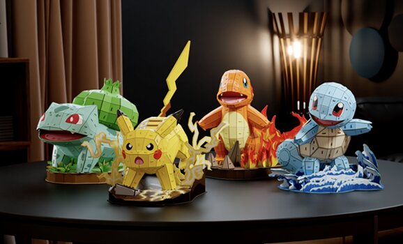 You can now build a 3D Pokémon model with Spin Master’s 4D Build model kits including Bulbasaur, Charmander, Squirtle and Pikachu You can now build a 3D Pokémon model with Spin Master’s 4D Build model kits including Bulbasaur, Charmander, Squirtle and Pikachu