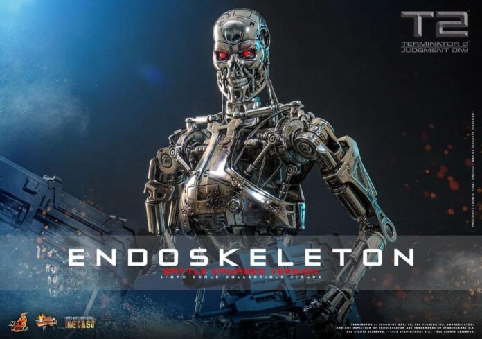 Dominate the battlefield with Hot Toys’ Terminator Endoskeleton