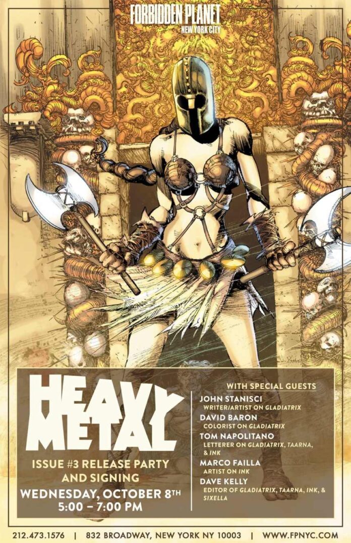 Exclusive Preview: Get a look at Gladiatrix! Out in Heavy Metal #3!