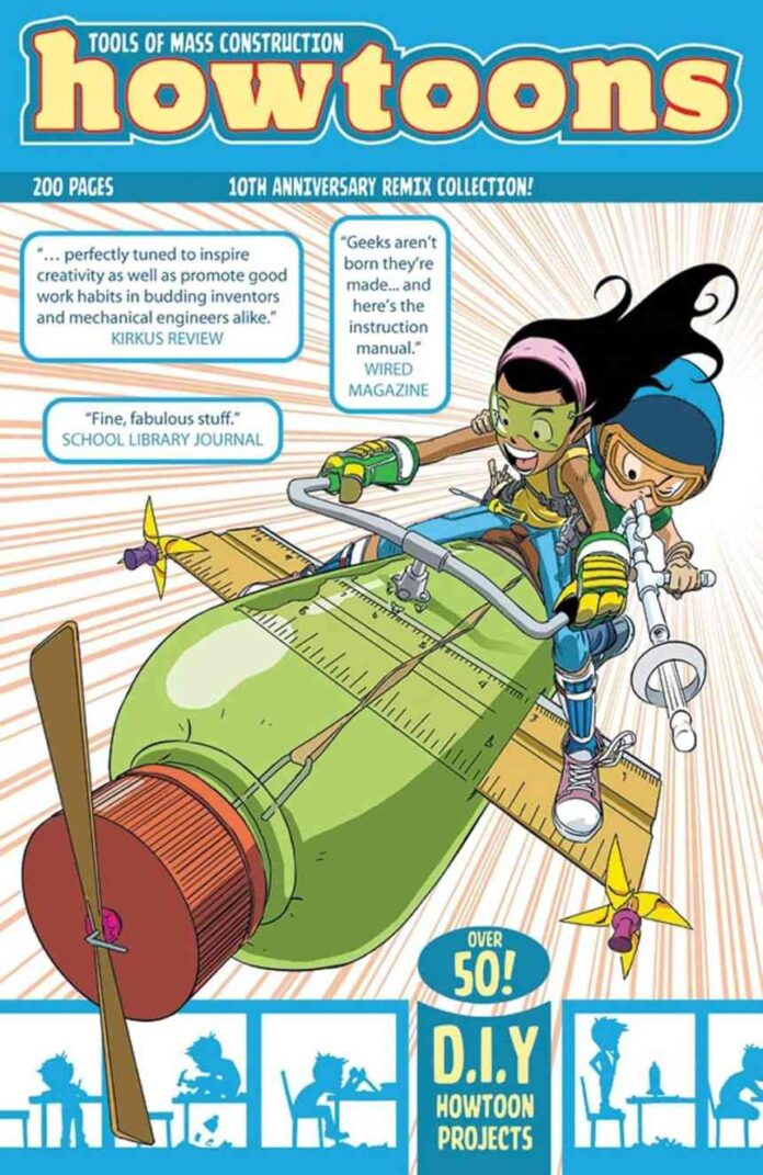 The Howtoons Graphic Novel provides DIY, How-To Projects to Teach Kids Stem/Steam Fundramentals Through Play