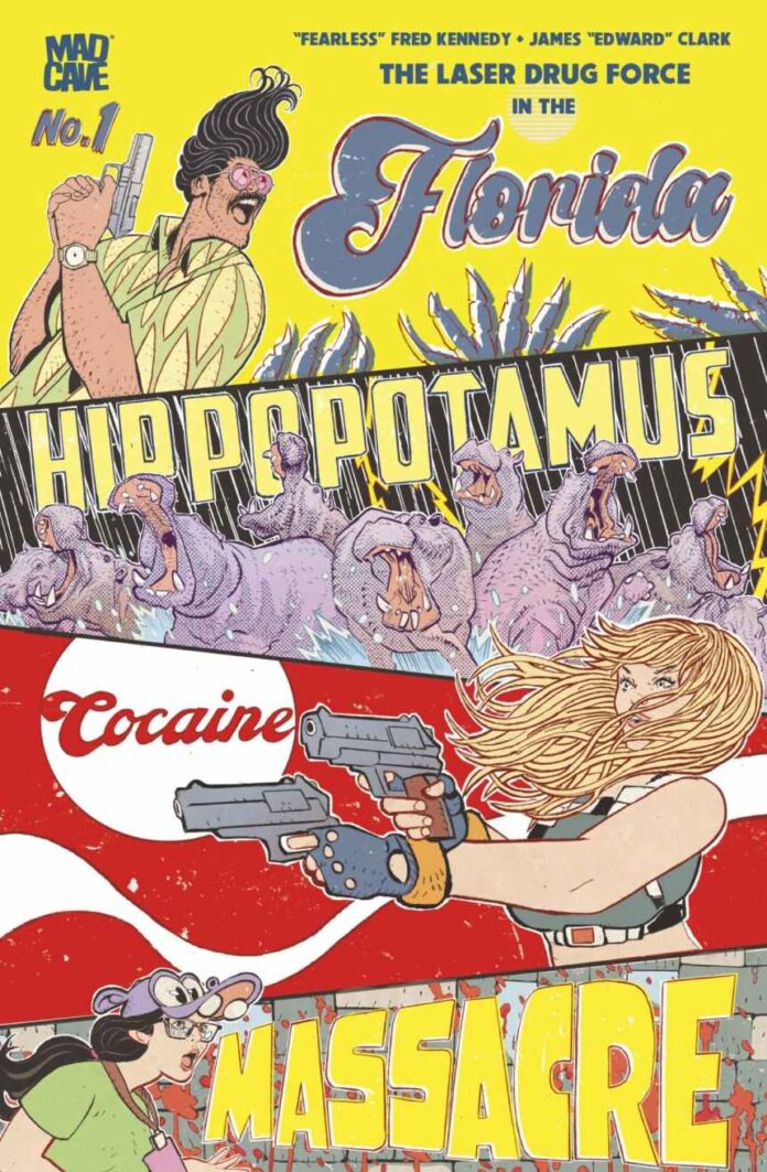 The Florida Hippopotamus Cocaine Massacre is a Wild, Blood-Soaked, ‘80s-Infused Action Comedy Where Narcos Meets Jurassic Park—With the Aesthetic of Airplane! The Florida Hippopotamus Cocaine Massacre is a Wild, Blood-Soaked, ‘80s-Infused Action Comedy Where Narcos Meets Jurassic Park—With the Aesthetic of Airplane!